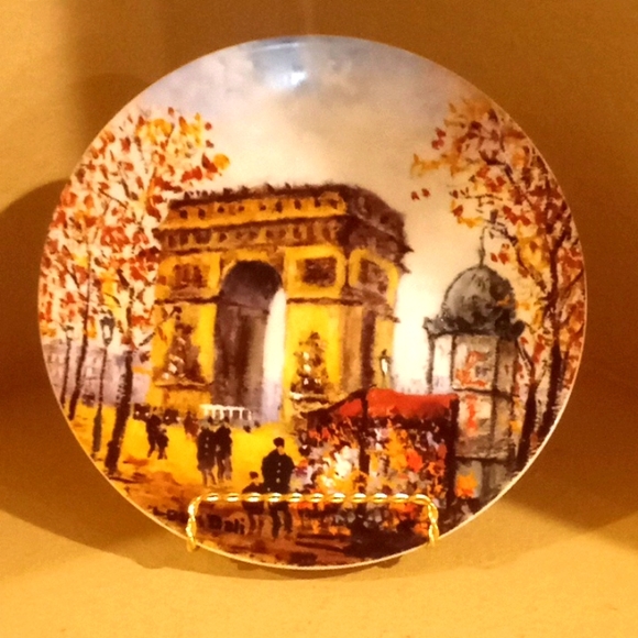 L' Arc de Triomphe du Carrousel Collector Plate - Picture 1 of 12